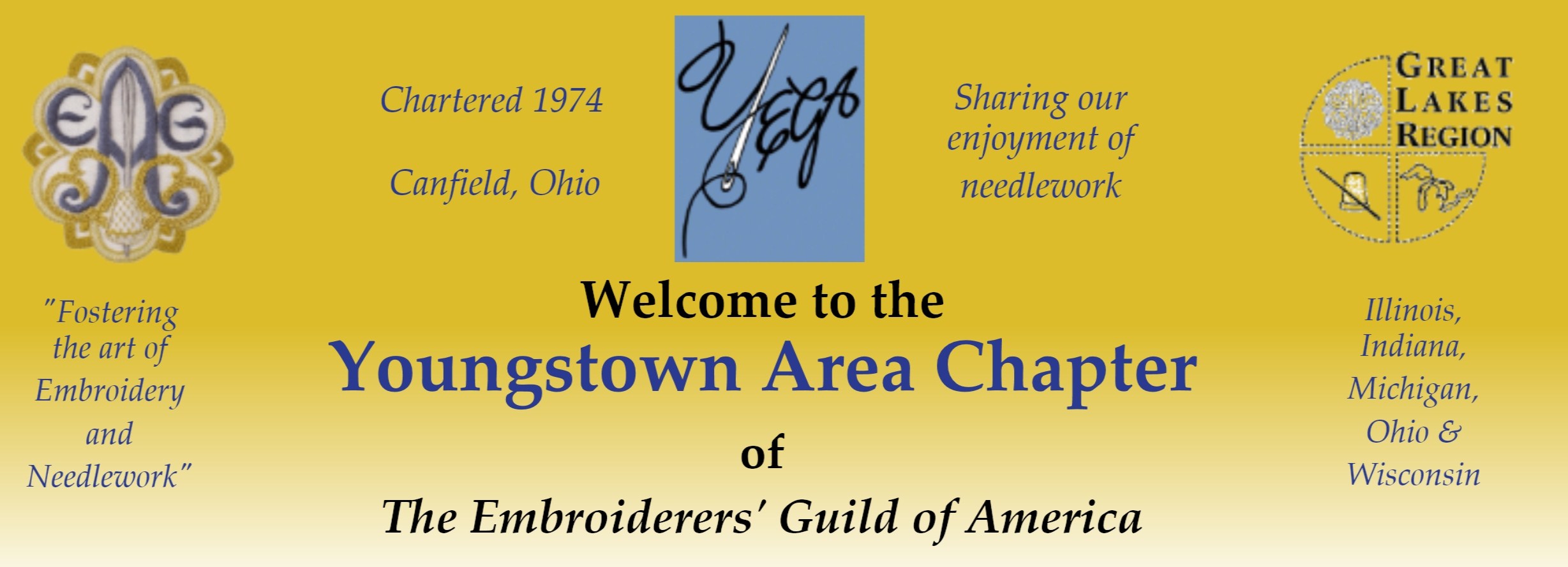 Welcome to the Youngstown Area Chapter
  of the Embroiderers' Guild of America